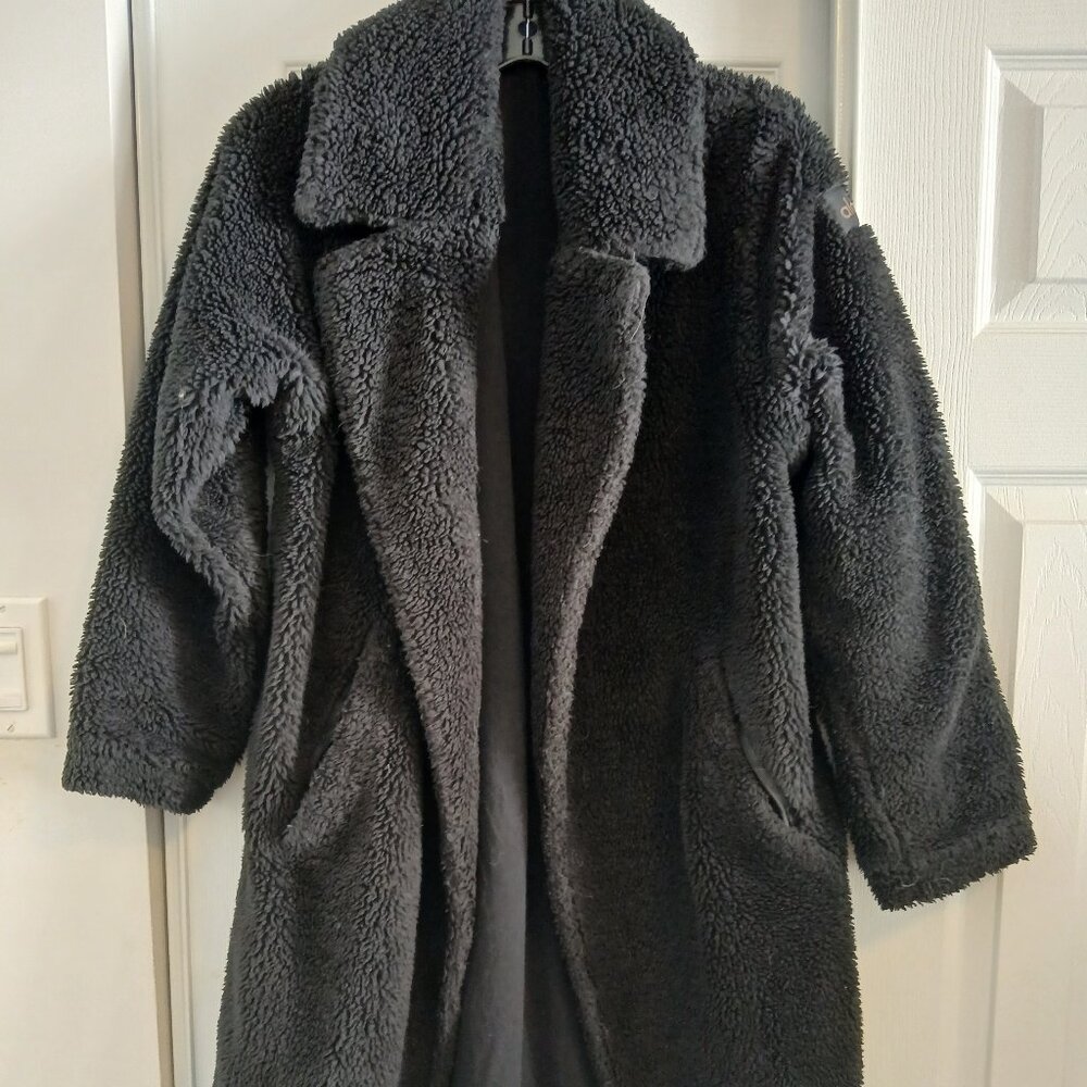 ALO Oversized Sherpa Trench Coat Black XS